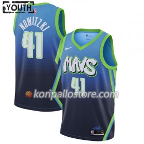 Dallas Mavericks Dirk Nowitzki 41 Nike 2019-2020 City Edition Lasten Pelipaidat Swingman